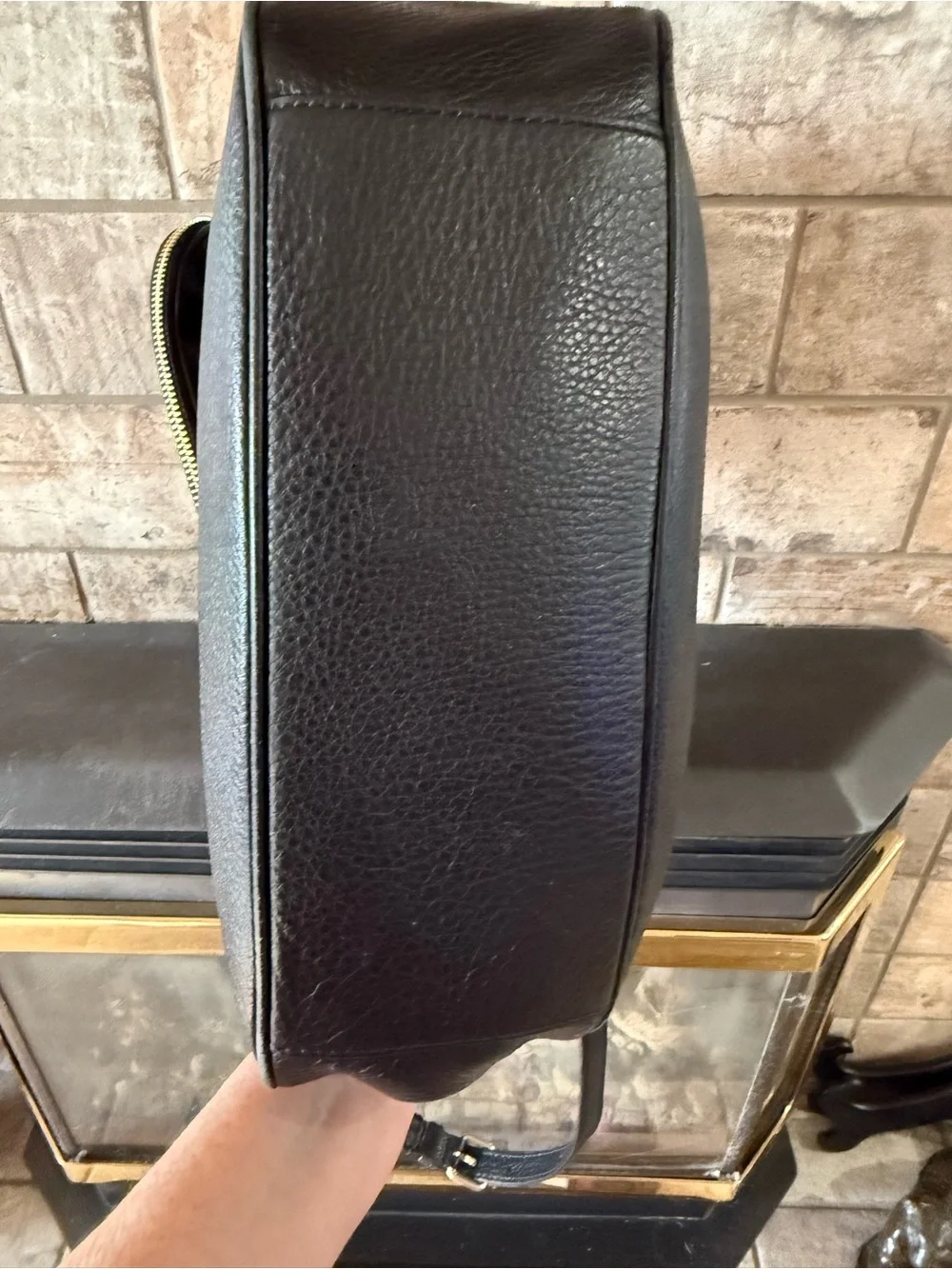 kate spade Black Pebbled Leather Shoulder / Crossbody Bag
